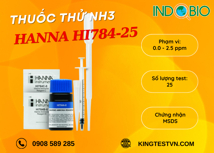 Thuốc thử test Amonia Hanna HI784-25